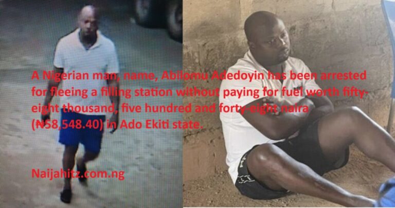 Man nabs after running away from filling station without paying for ₦54,600 worth of fuel (VIDEO)