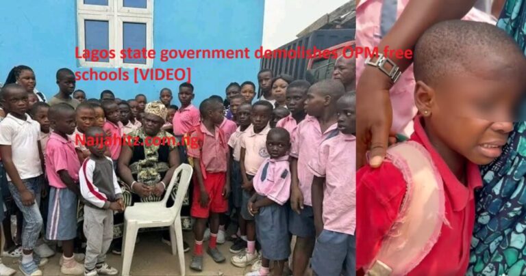 Lagos state government demolishes OPM free schools [VIDEO]