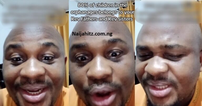 FOR REAL?? “80% percent of the children in orphanages belong to reverend fathers and sisters” – Man reveals (VIDEO)